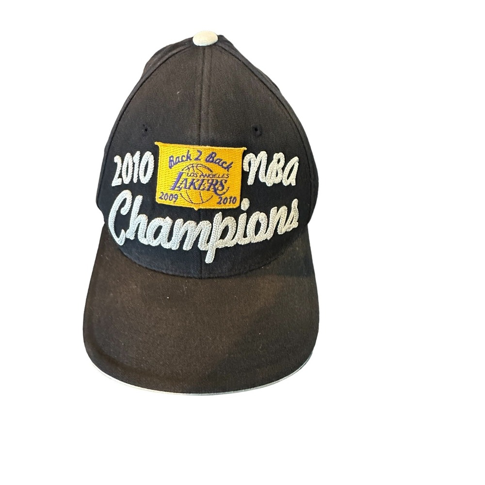 Los Angeles Lakers Adidas 2010 Back to Back NBA Champions Hat Cap‎ Kobe Shaq